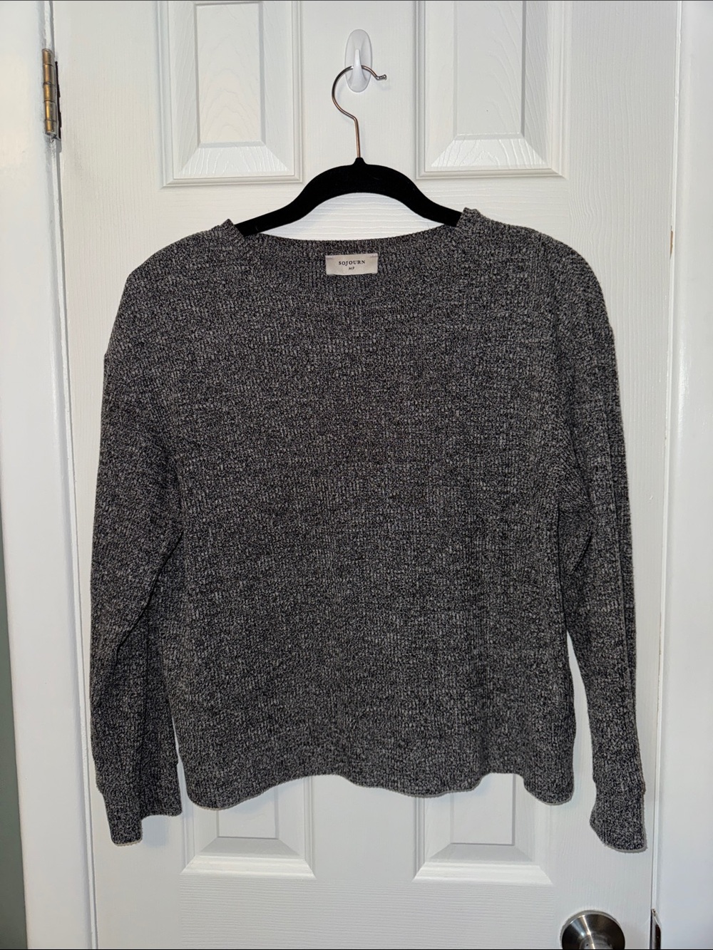 Madewell Charcoal Marled Crewneck Sweater